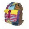 Handmade Colorful Ripped Hippie Backpack