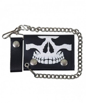 Hot Leathers Skull Leather Wallet