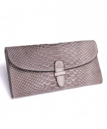 Genuine Leather Women's Envelope Clutch Purse Long Wallet Bag in Bag ...