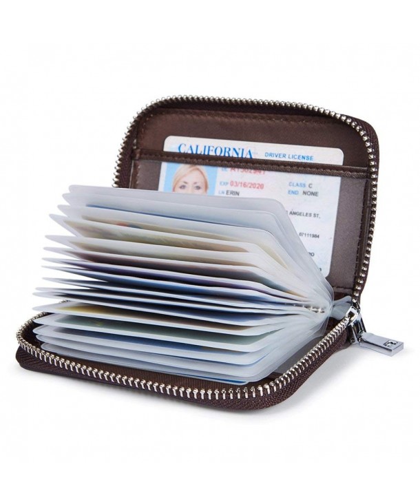 Credit Holder Organizer Security Leather