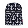 Quilted Anchor Themed Prints Backpacks