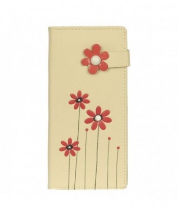 Shagwear Womens Beige Flowers Wallet