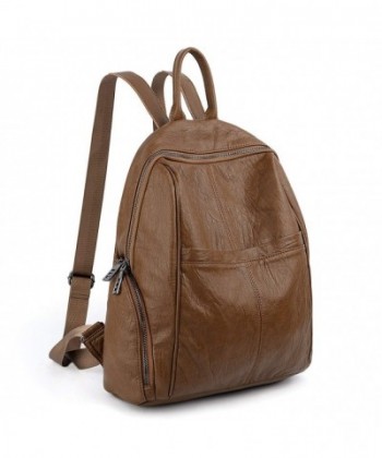 UTO Backpack Leather Rucksack Shoulder