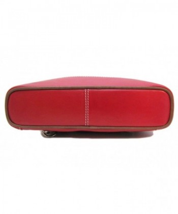 Italian Design Leather Convertible Shoulder Backpack Handbag - Red ...