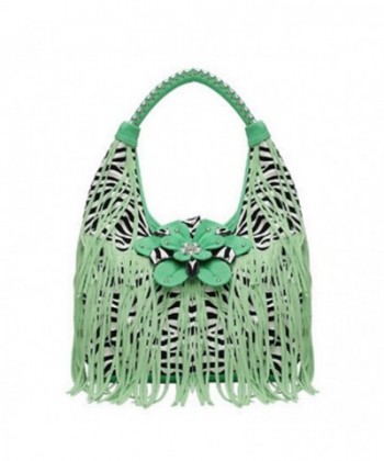 George Jimmy Fringe Flower Handbag