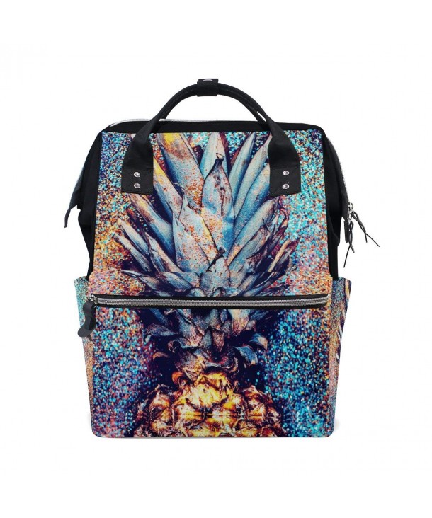 WOZO Glitter Pineapple Multi function Backpack