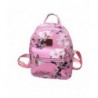Backpack Causal Floral Printing Leather