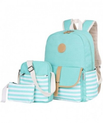 BLUBOON Canvas Backpack Bookbags Shoulder