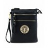 Zipper Pocket Wristlet Crossbody Emblem