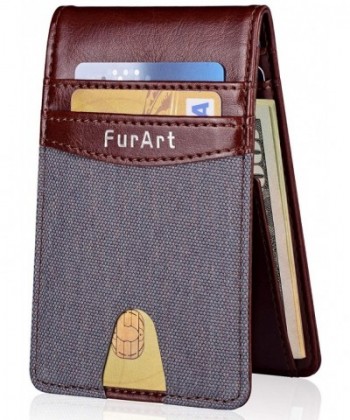 Minimalist Blocking FurArt Leather Wallets