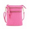 Multi Zipper Pocket Wristlet Crossbody