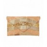 Multicolor Sequin Evening Clutch Gold