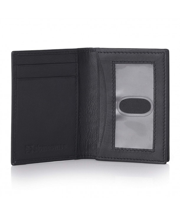 Alpine Swiss Business Wallet Black Alpine Swiss Business Wallet Black