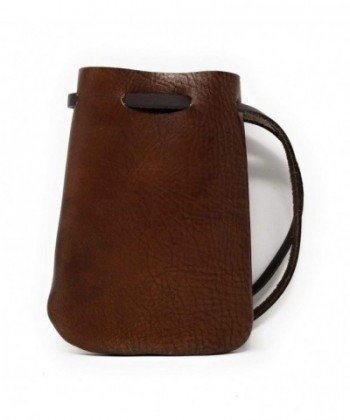 Leather Drawstring Pouch Coin Medicine