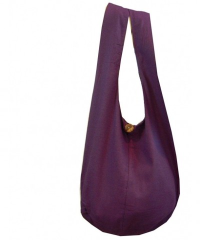 Buddha Cotton Crossbody Messenger Eggplant