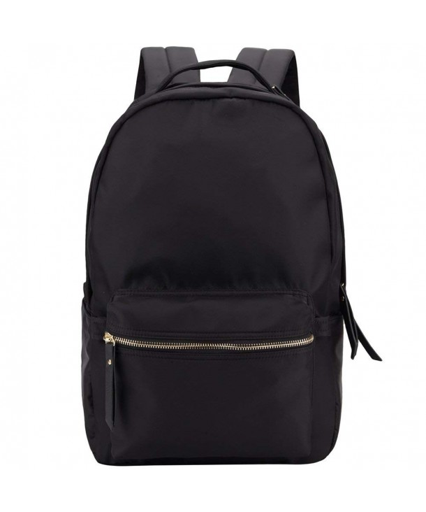 Nylon Backpack for Women - Lightweight-Small Size-Black - Black ...