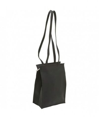 Donne Leather Zip Top Tote