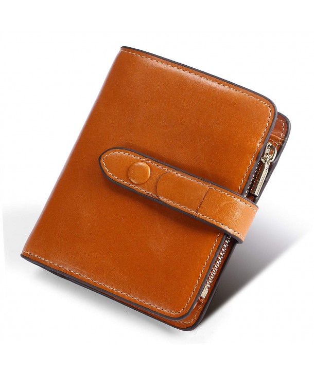 Yafeige Blocking Compact Leather Trifold