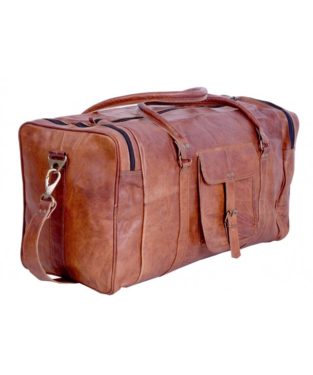 Vintage Leather Duffel Overnight Weekend