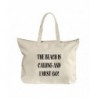 Beach Calling Must Canvas Zipper