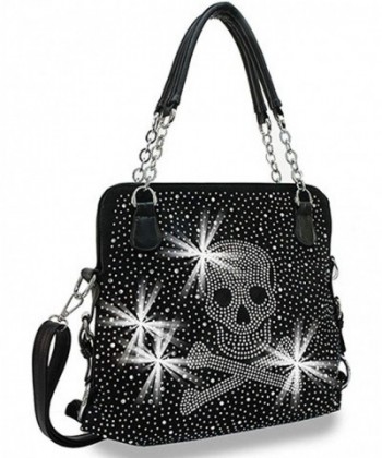 Zzfab Rhinestone Skull Convertable Shoulder