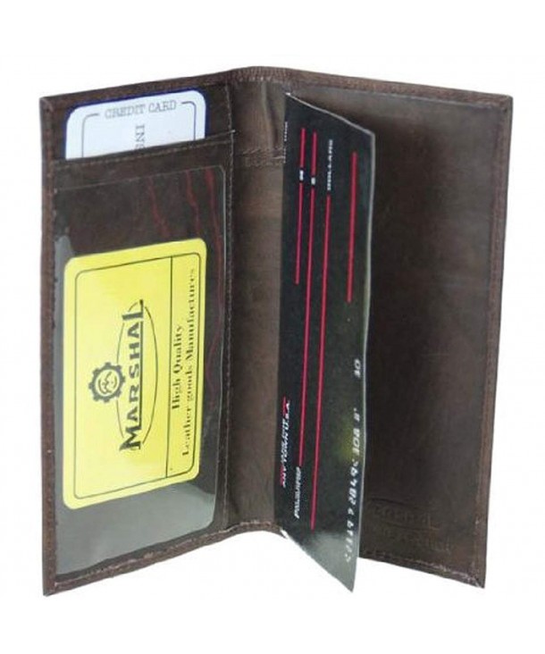 Genuine Leather Bi fold Check Covers