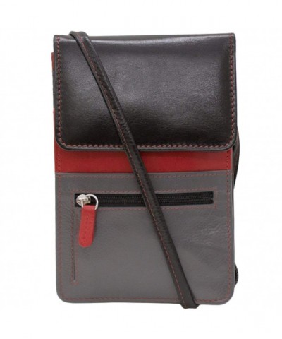 Leather Organizer String Cross Black