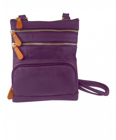 Roma Leathers Crossbody Zippered Purse