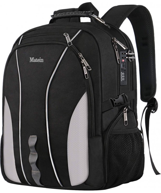 Backpack Business Resistant Computer Charging - Black Grey - CV189U822AI