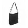 Leather Color Block Shoulder Handbag