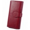YALUXE Womens Blocking Leather Checkbook