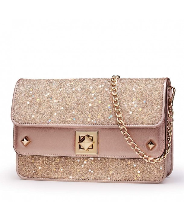 rose gold crossbody bag