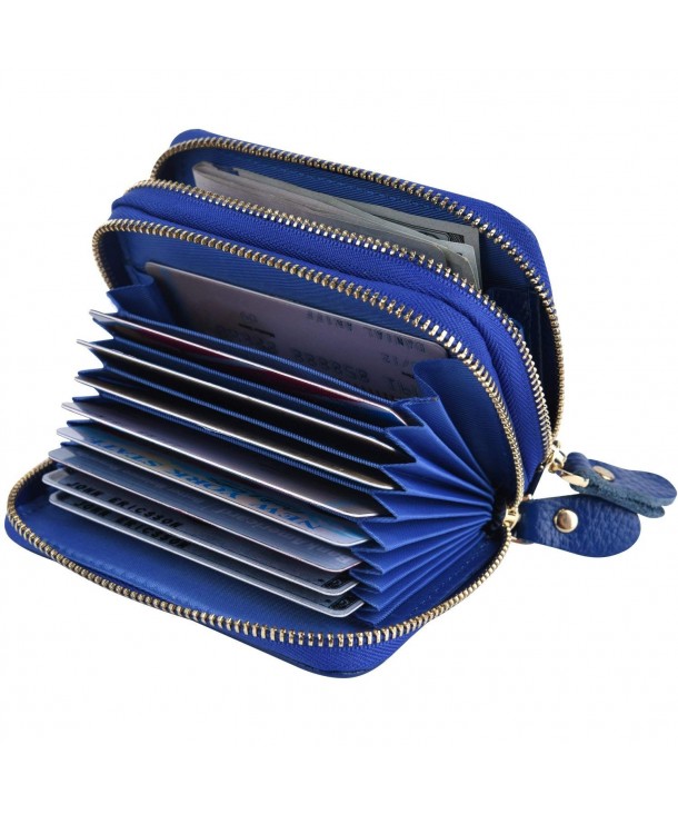 Accordion Wallet Leather Credit Holder