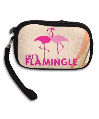 Flamingo Wallet Wristlet Zipper Change