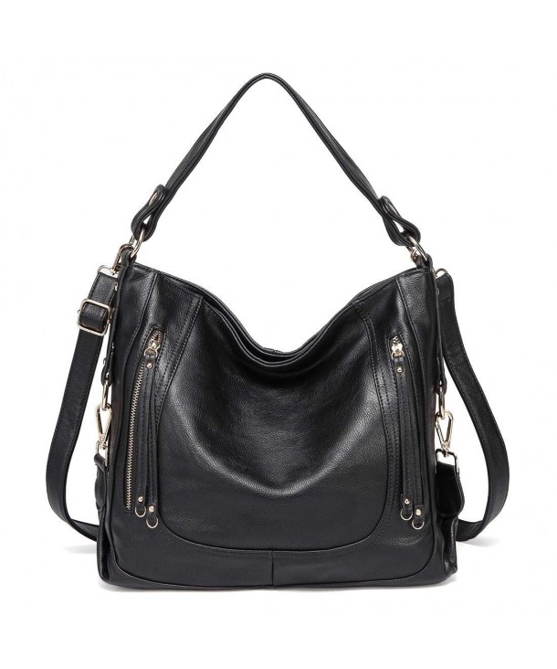 Kasqo Handbag Leather Shoulder Detachable