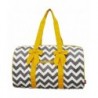 Chevron Print Large Quilted Duffle