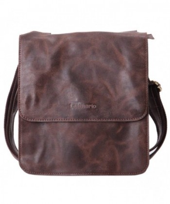 Leathario Leather Shoulder Messenger Crossbody