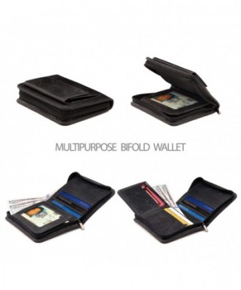 Otto Angelino RFID Blocking Men's Zippered Bifold Wallet-Italian ...
