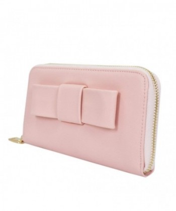 Womens Front Leather Around Wallet