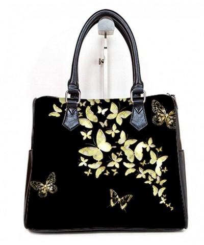 Fashionable Women Barrel Handbags Butterfly