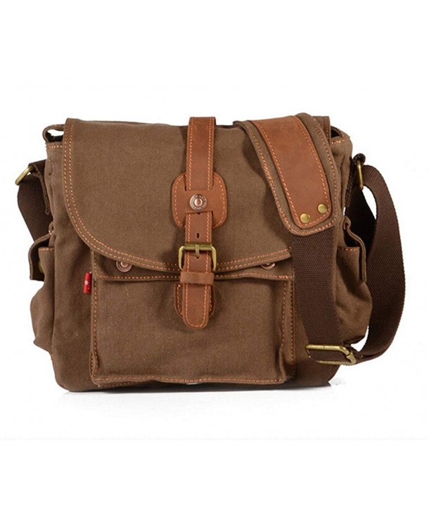 Bronze Times Canvas Messenger Coffee