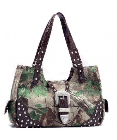 Realtree Camouflage Studded Shoulder Rhinestone