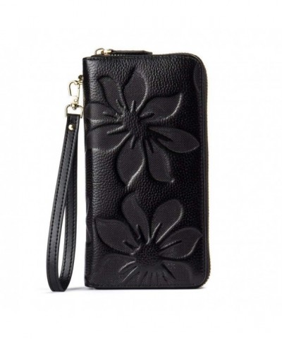 BOSTANTEN Leather Wallets Capacity Wristlet