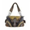 Western Leather Rhinestone Shoulder Handbag