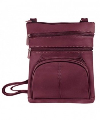 Vivoi Multi Pocket Genuine Leather Crossbody