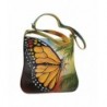 Handpainted Butterfly Shoulder Bag Crossbody