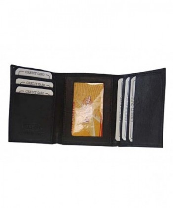 Genuine Leather Trifold Wallet Holder