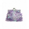 Womens Sequin Rosette Embroidered Evening