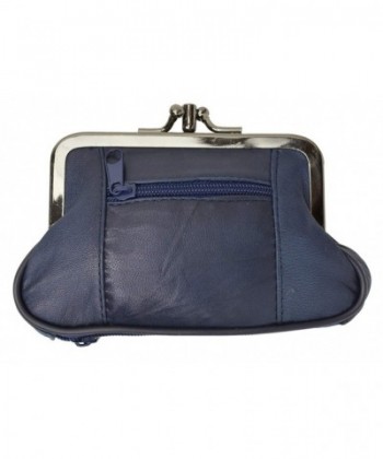 Leather Change Purse Marshal Navy