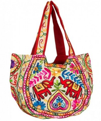 TribeAzure Elephant Embroidered Shoulder Satchel